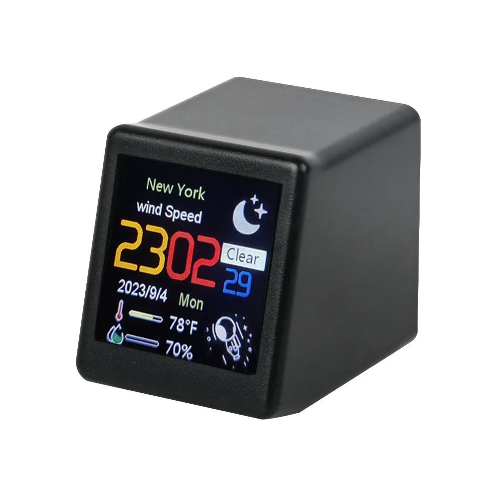Smart WiFi Weather Station With Alarm Clock And Humidity Display 3