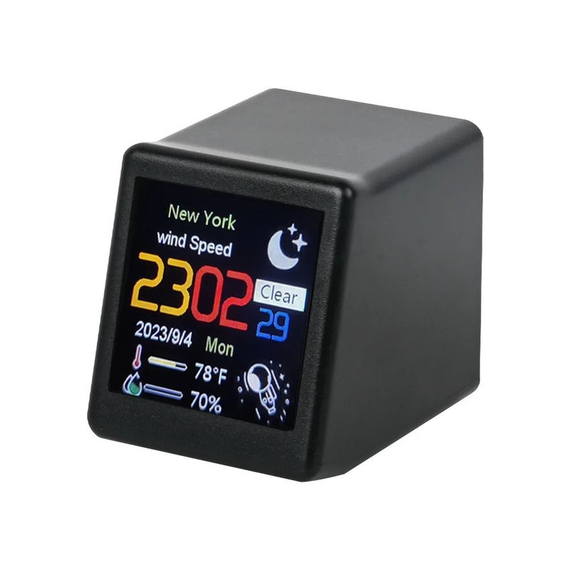 Smart WiFi Weather Station With Alarm Clock And Humidity Display 3