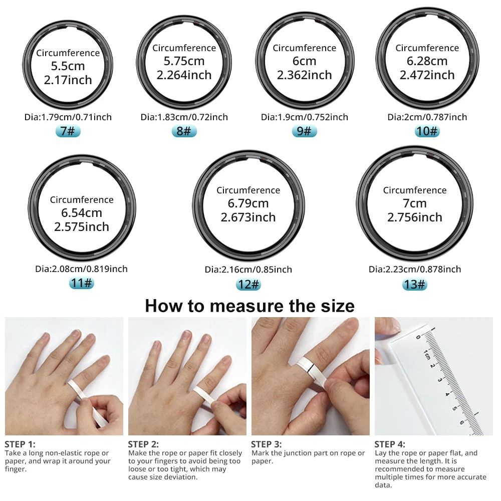 Smart Touch Health Ring With Display And Wireless Charging 4