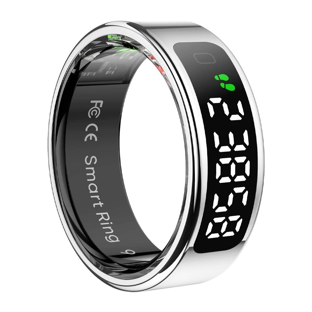 Smart Touch Health Ring With Display And Wireless Charging 8