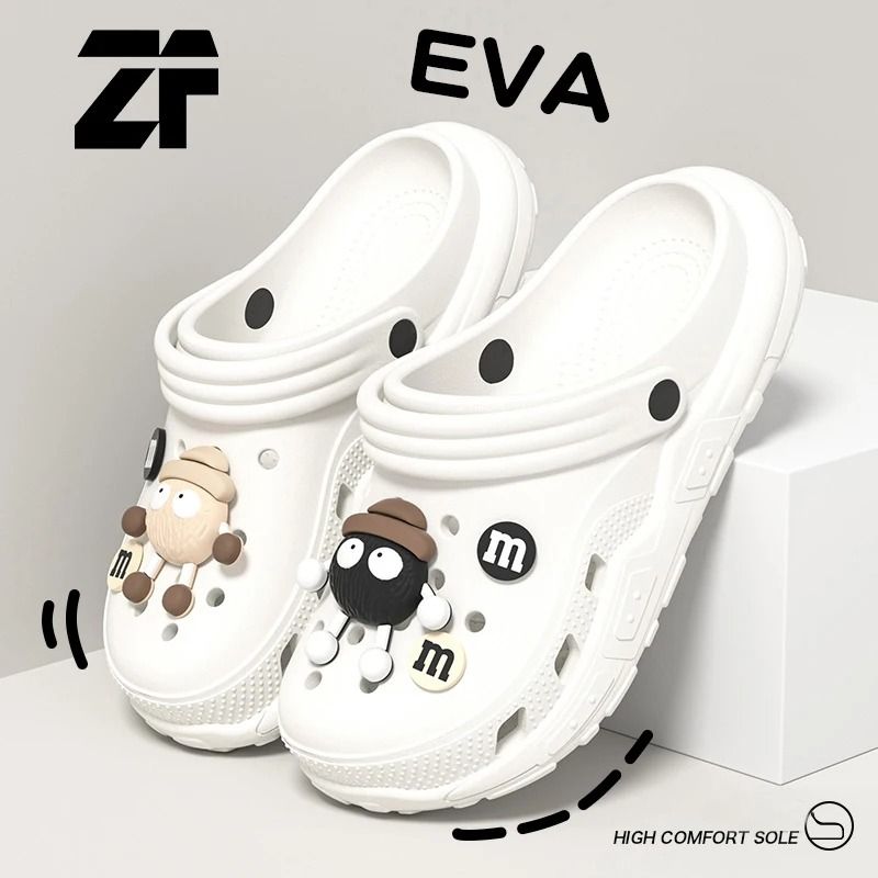 Cartoon Charms Clogs Eva Soft Summer House Slippers 1