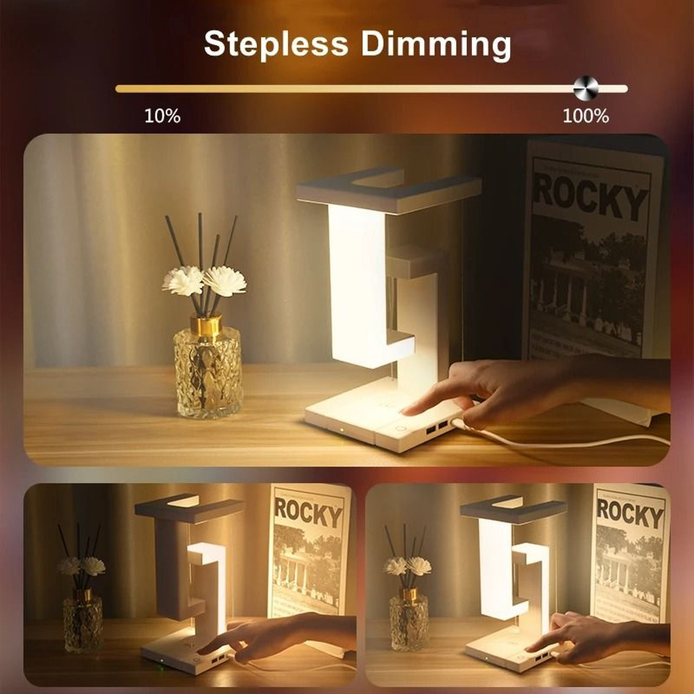 Novelty Floating Lamp With Detachable Wireless Charger 2