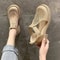 Closed Toe Breathable Flat Sandals For Women With Buckle Strap 5