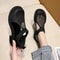 Closed Toe Breathable Flat Sandals For Women With Buckle Strap 6