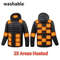 Heated Jacket For Men With 21 Heating Zones USB Winter Coat 14