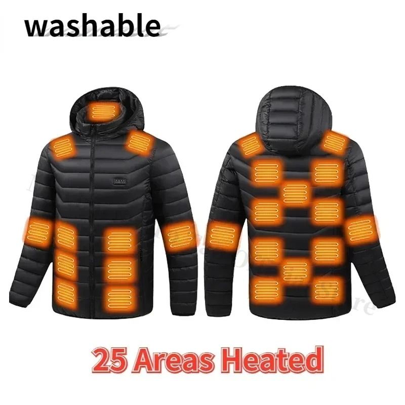 Heated Jacket For Men With 21 Heating Zones USB Winter Coat 14