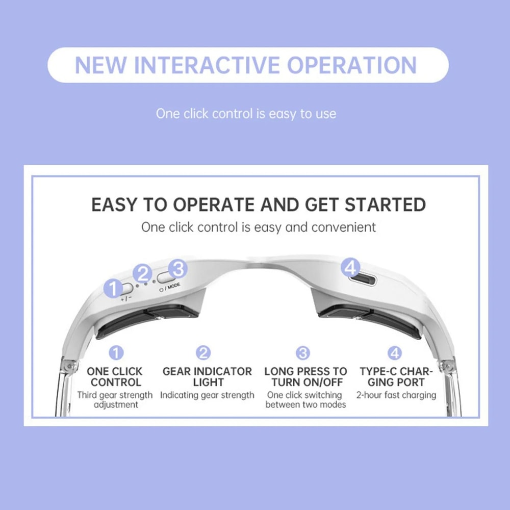 Eye Skin Care Red Light Therapy Device Toner Microcurrent Eye Massager Remove Eye Bags Dark Circles 6