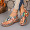 Mixed Color Casual Summer Wedge Sandals For Women 2