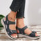 Hook And Loop Platform Sandals For Women Lightweight Anti Slip Summer Shoes 3