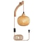 Bamboo Lantern Wall Lamp Natural Rattan Light Fixture 6