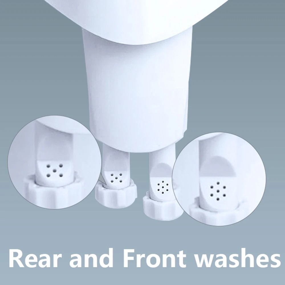 Toilet Bidet Seat Attachment With Dual Nozzles Non Electric Spray 3