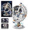 Transparent Space Station Globe Building Blocks Toy Set 0