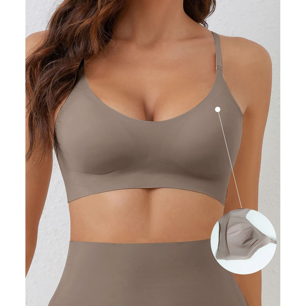 Soft Seamless Breathable Bra Without Steel Ring 0
