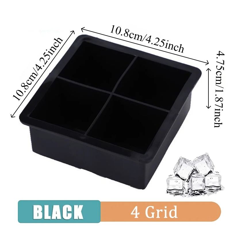 Silicone Ice Cube Molds Reusable Cocktail Freezer Tray 8