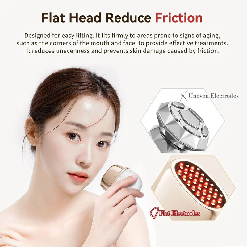 Facial Lifting RF Beauty Device With EMS And LED Therapy 4