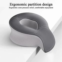 ergonomic lying down memory foam pillow 180 degree rotating face support