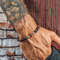 Vintage Beaded Bracelet For Men With Skull And Natural Stone Accents 1