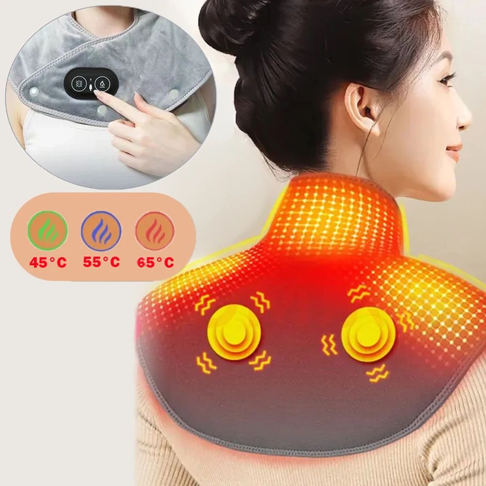Electric Heating Neck And Shoulder Massager With Infrared Therapy 0