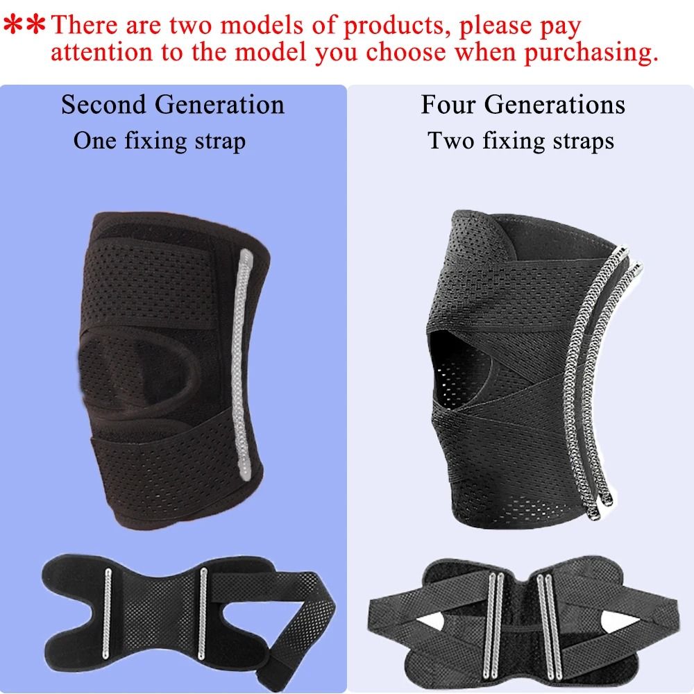Elastic Knee Support Brace With Side Springs For Joint Protection 5