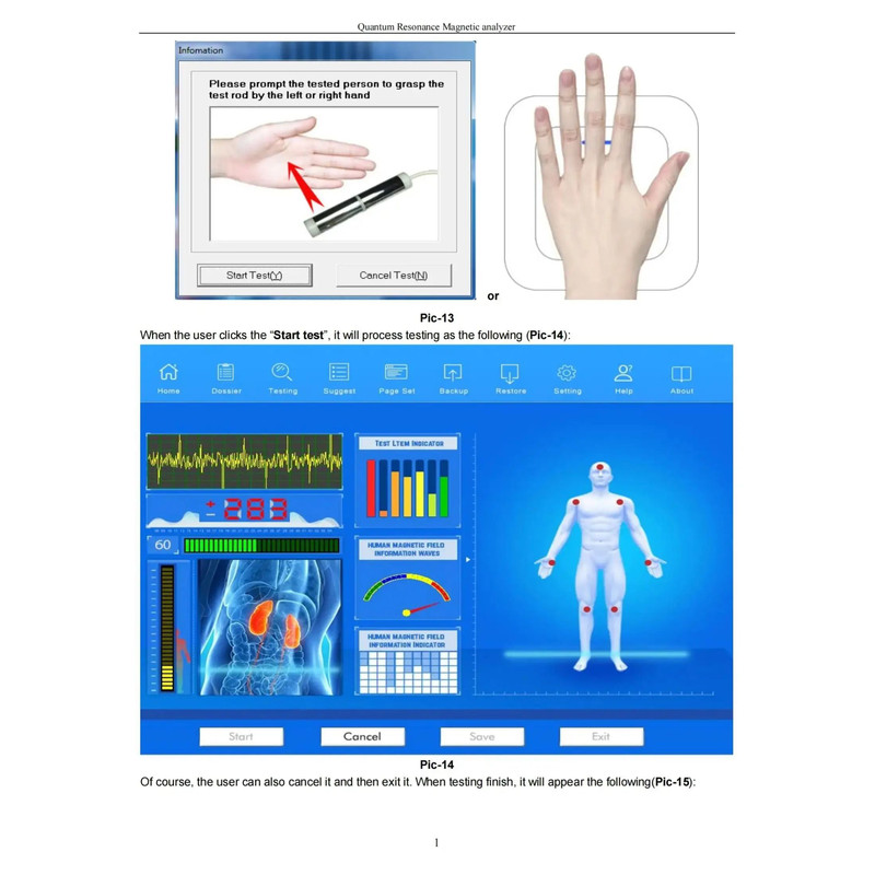 Portable Quantum Resonance Magnetic Analyzer For Health Indicator Detection 6