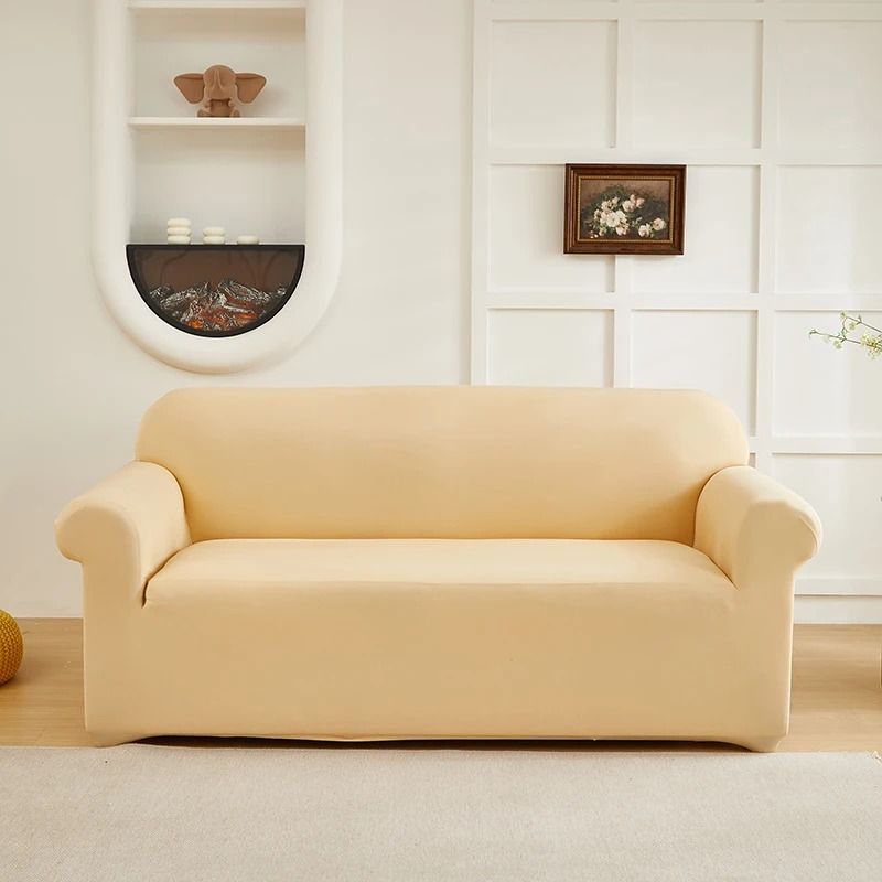 Stretch Sofa Slipcover For Living Room Furniture Protection 9