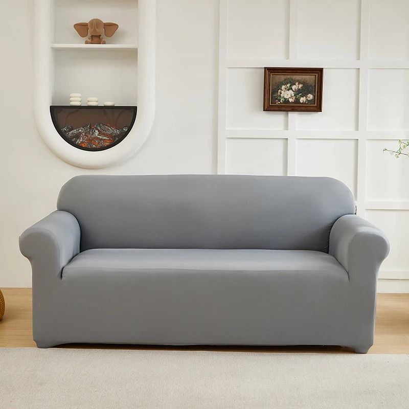 Stretch Sofa Slipcover For Living Room Furniture Protection 8