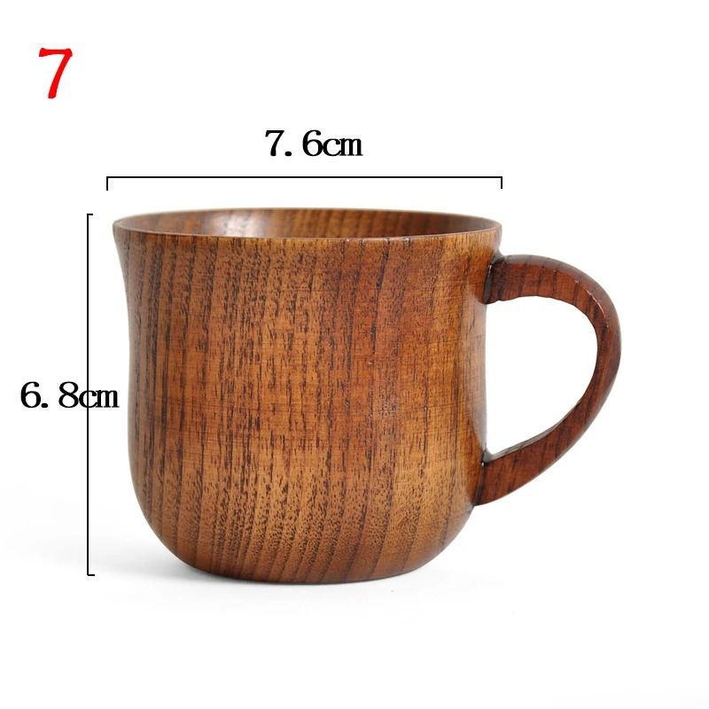 Wooden Big Belly Cup Handmade From Natural Spruce 12