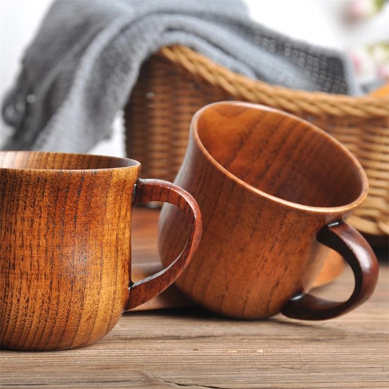 Wooden Big Belly Cup Handmade From Natural Spruce 1