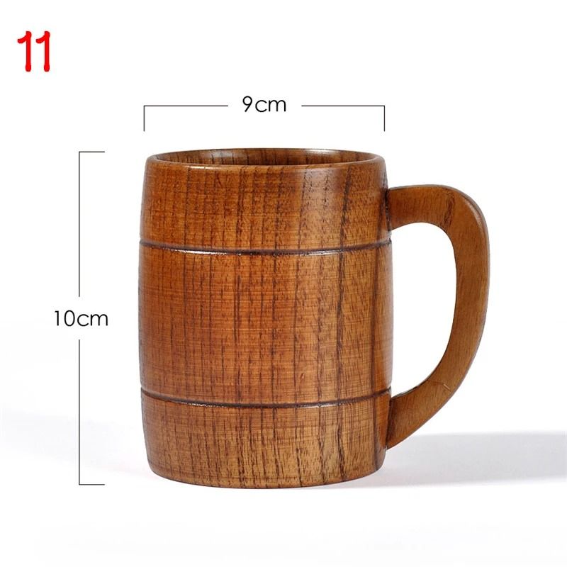 Wooden Big Belly Cup Handmade From Natural Spruce 16