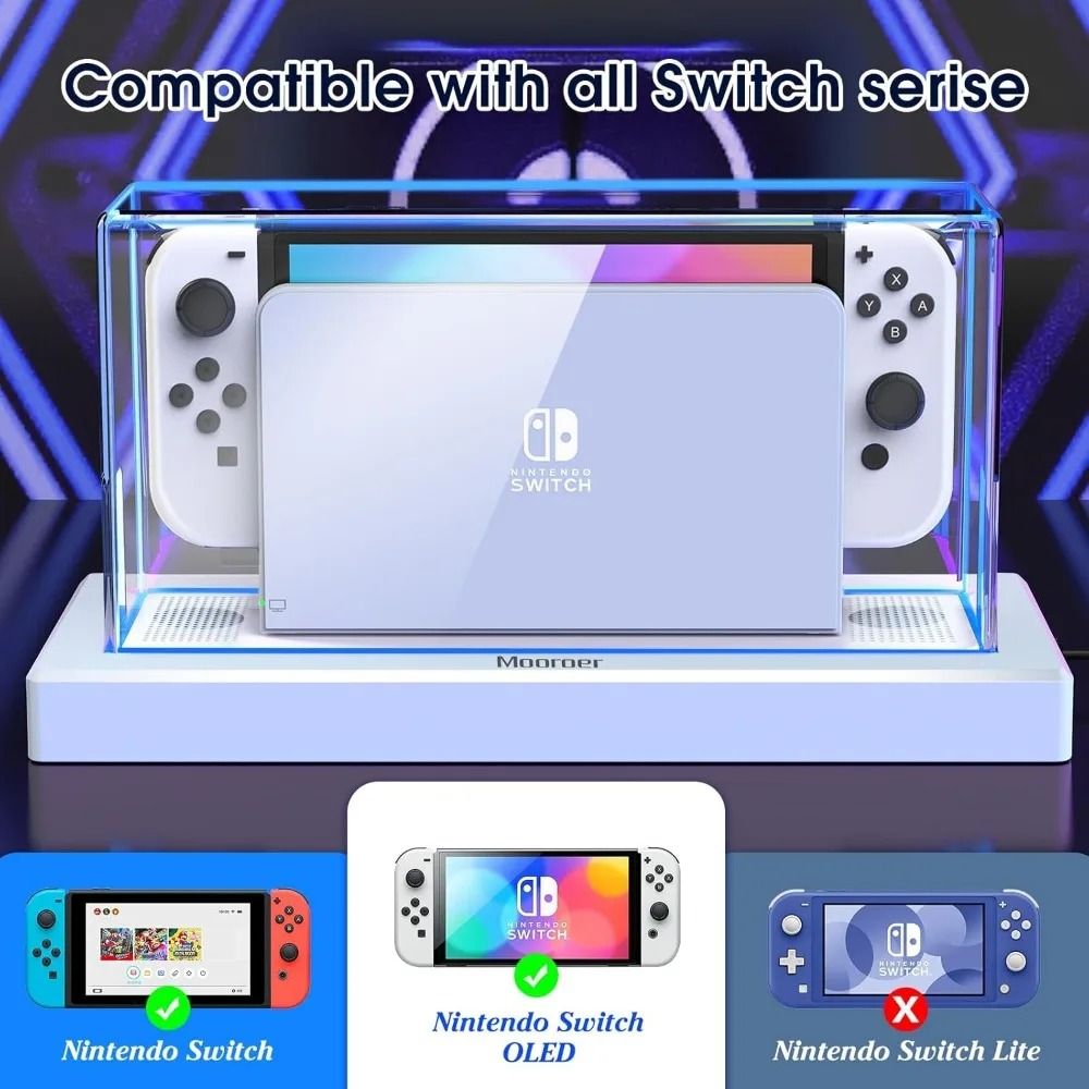 LED Display Dust Cover For Nintendo Switch OLED Dock 2
