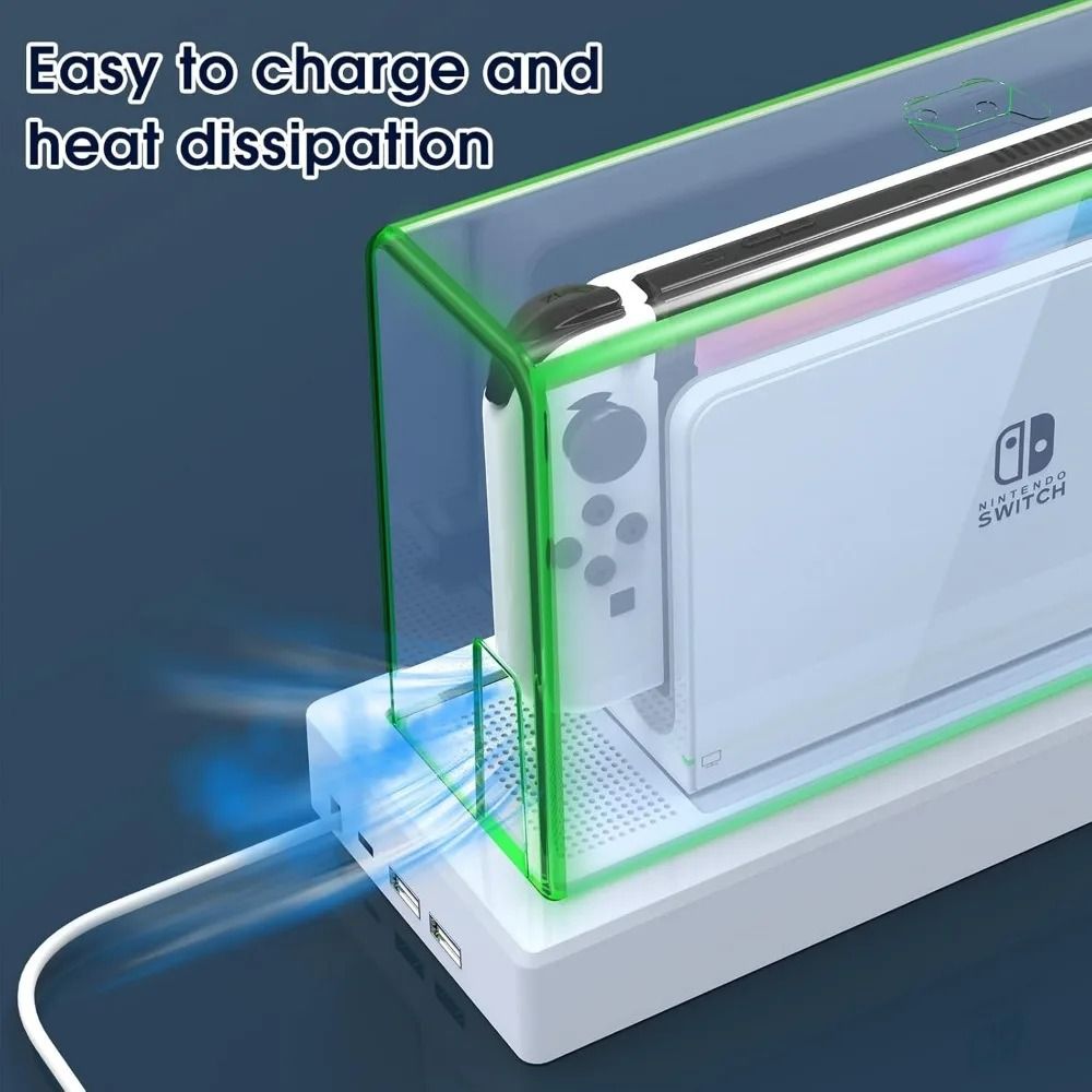LED Display Dust Cover For Nintendo Switch OLED Dock 4