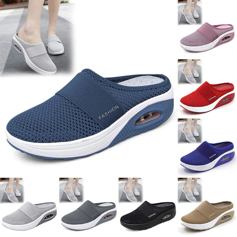 Slip On Walking Sandals With Arch Support And Mesh Comfort 0