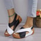 Contrast Color Wedge Sandals For Women 14