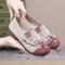 Breathable Mesh Flat Embroidered Shoes For Women 8