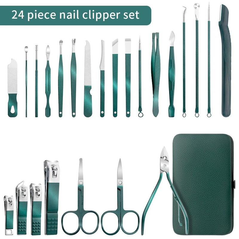 Portable Nail Clipper And Pedicure Scissors Set 2