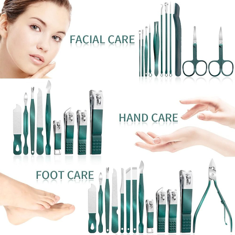 Portable Nail Clipper And Pedicure Scissors Set 3