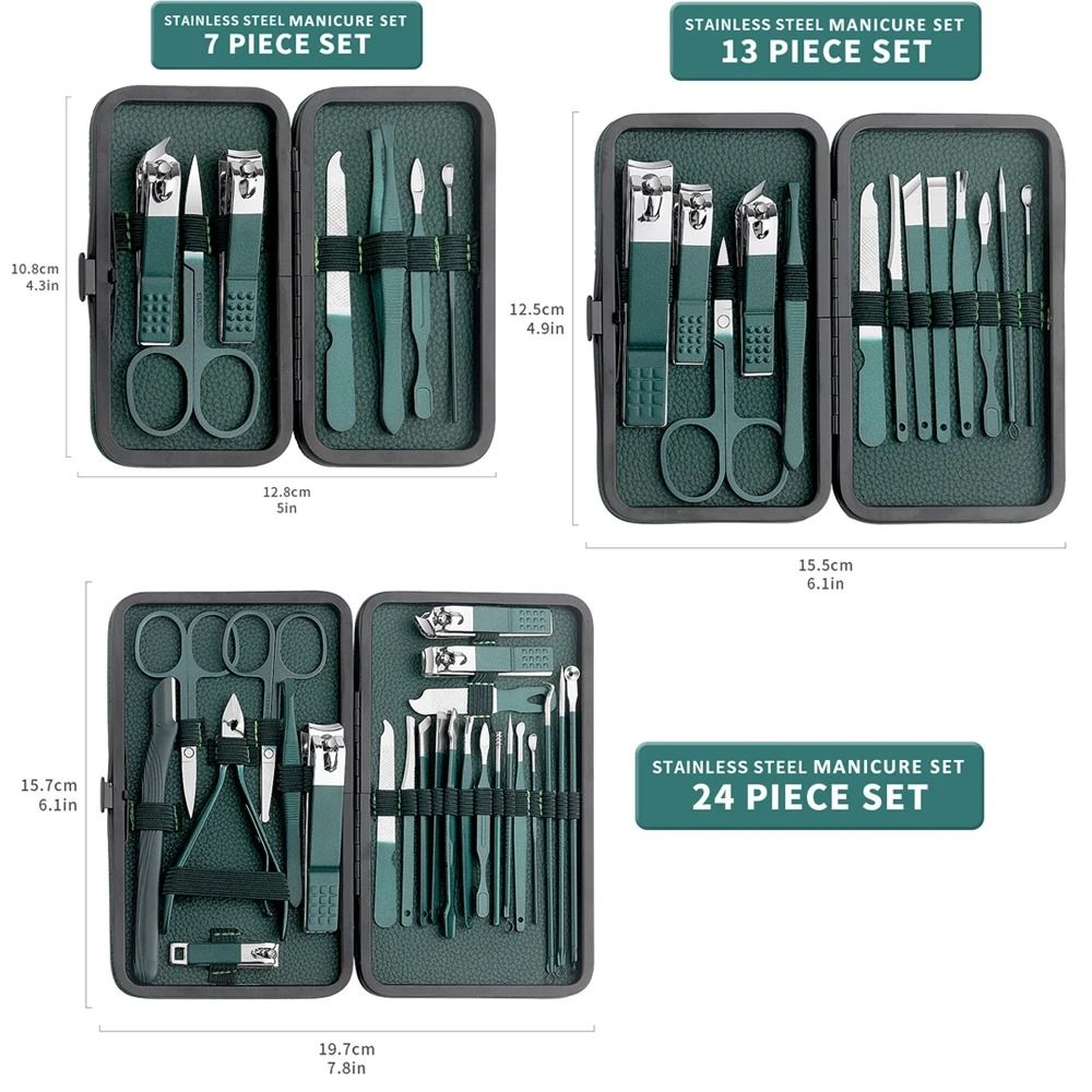 Portable Nail Clipper And Pedicure Scissors Set 4