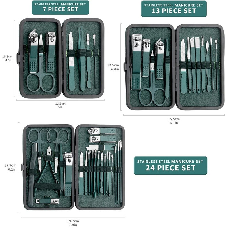 Portable Nail Clipper And Pedicure Scissors Set 4