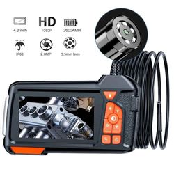 4.3 inch lcd endoscope camera with light and 1080p hd waterproof borescope