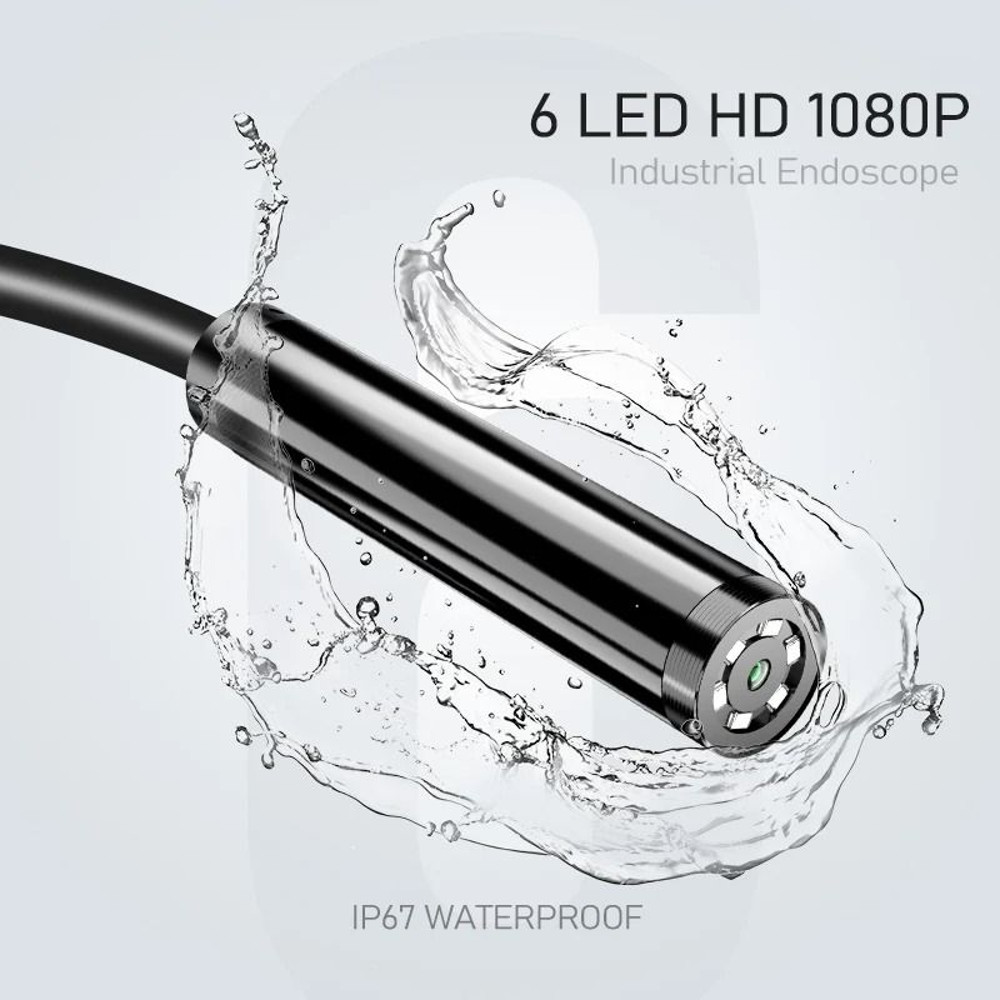 43 Inch LCD Endoscope Camera With Light And 1080P HD Waterproof Borescope 4