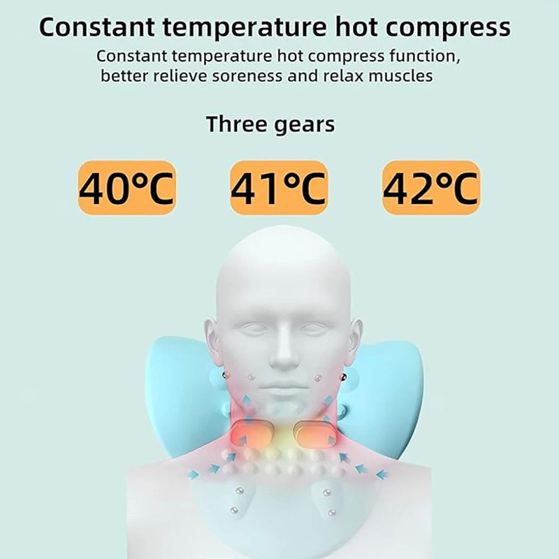 Portable EMS Neck Massager With Heat And Cervical Spine Support 4
