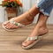Womens Ethnic Style Comfortable Flip Flops With AntiSlip Soft Sole 1