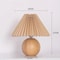 Vintage Pleated Table Lamp With Ceramic Base And LED Tricolor Bulb 2