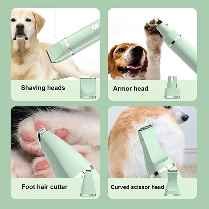 Professional 4in1 Electric Pet Grooming Kit For Dogs And Cats 2