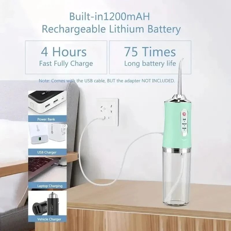 Portable Smart Electric Oral Irrigator With 4 Jets And 3 Modes 1