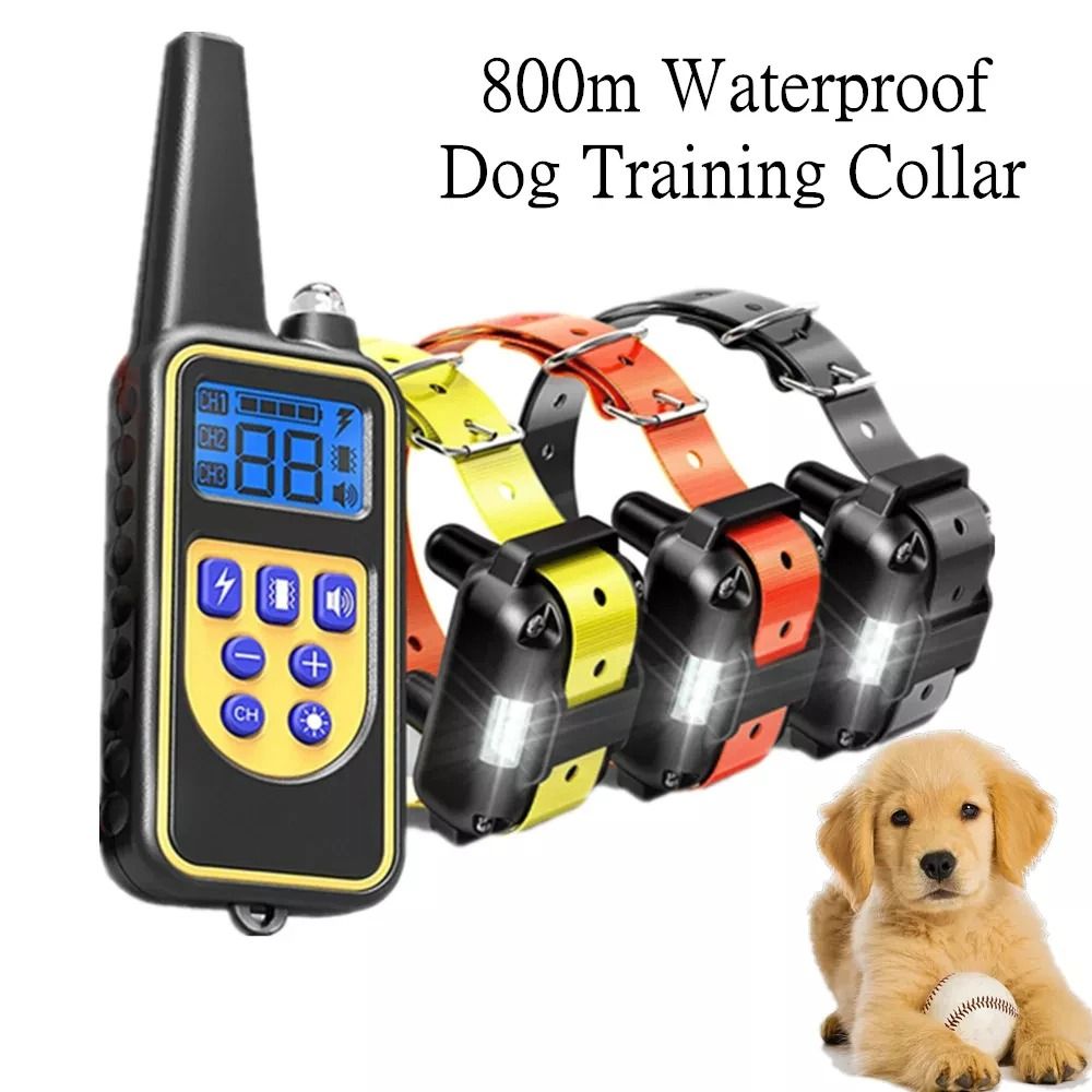 Electric Dog Training Collar With Remote Waterproof Rechargeable 1