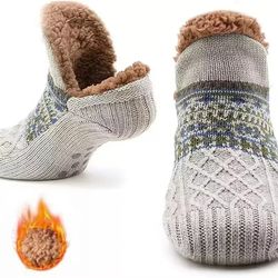 fall and winter non-slip warm floor socks for men and women