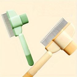 dual-purpose pet grooming comb for cats and dogs – floating teeth hair remover