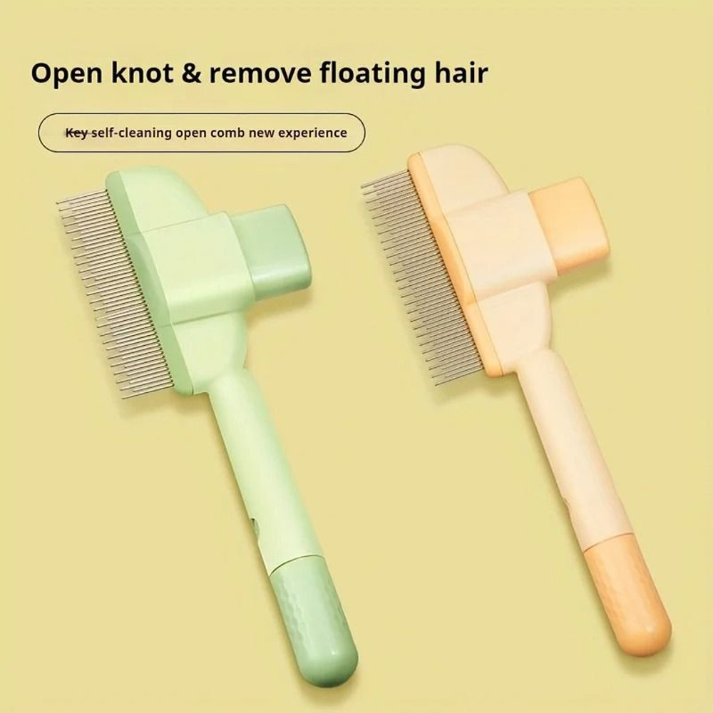 DualPurpose Pet Grooming Comb For Cats And Dogs  Floating Teeth Hair Remover 2