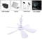 Silent 6Leaf USB Ceiling Fan With Remote Control And Light Options 3